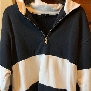 brandy melville striped blue pullover